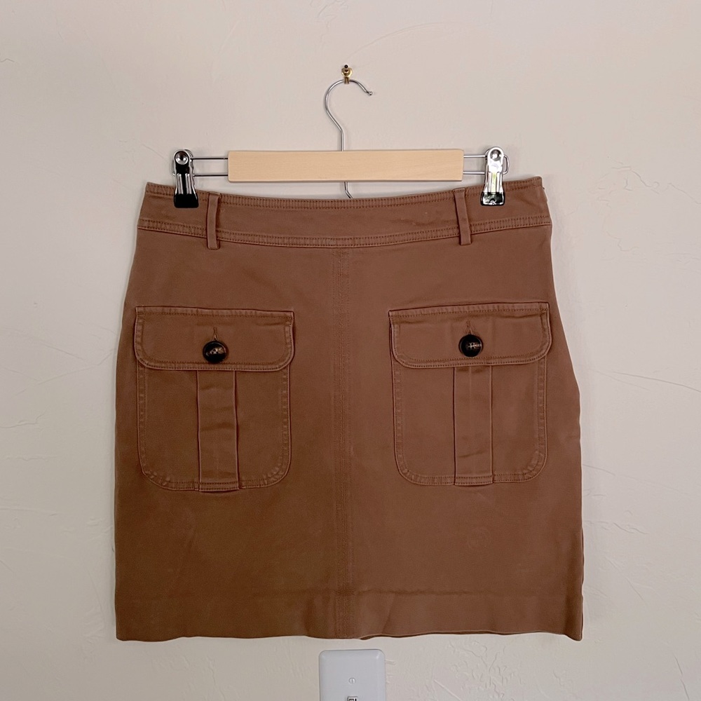 Boden Khaki Skirt with Front Pockets